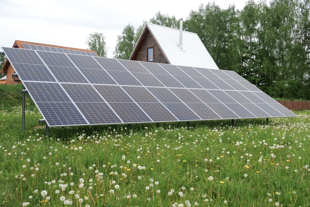 Ground mounted solar panels