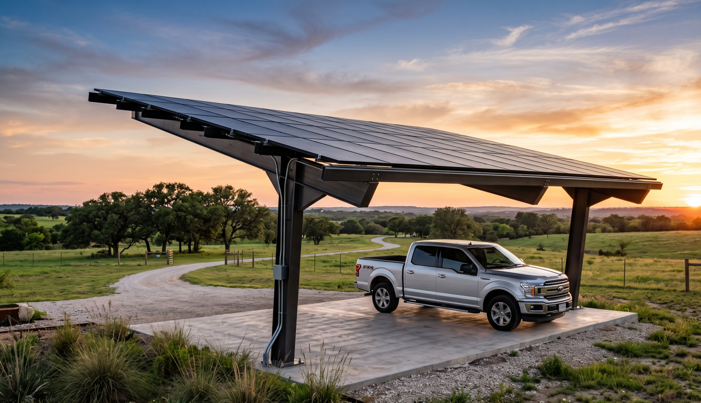 Solar panel on carport vs roof